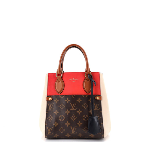 Fold Tote Monogram Canvas and Leather PM