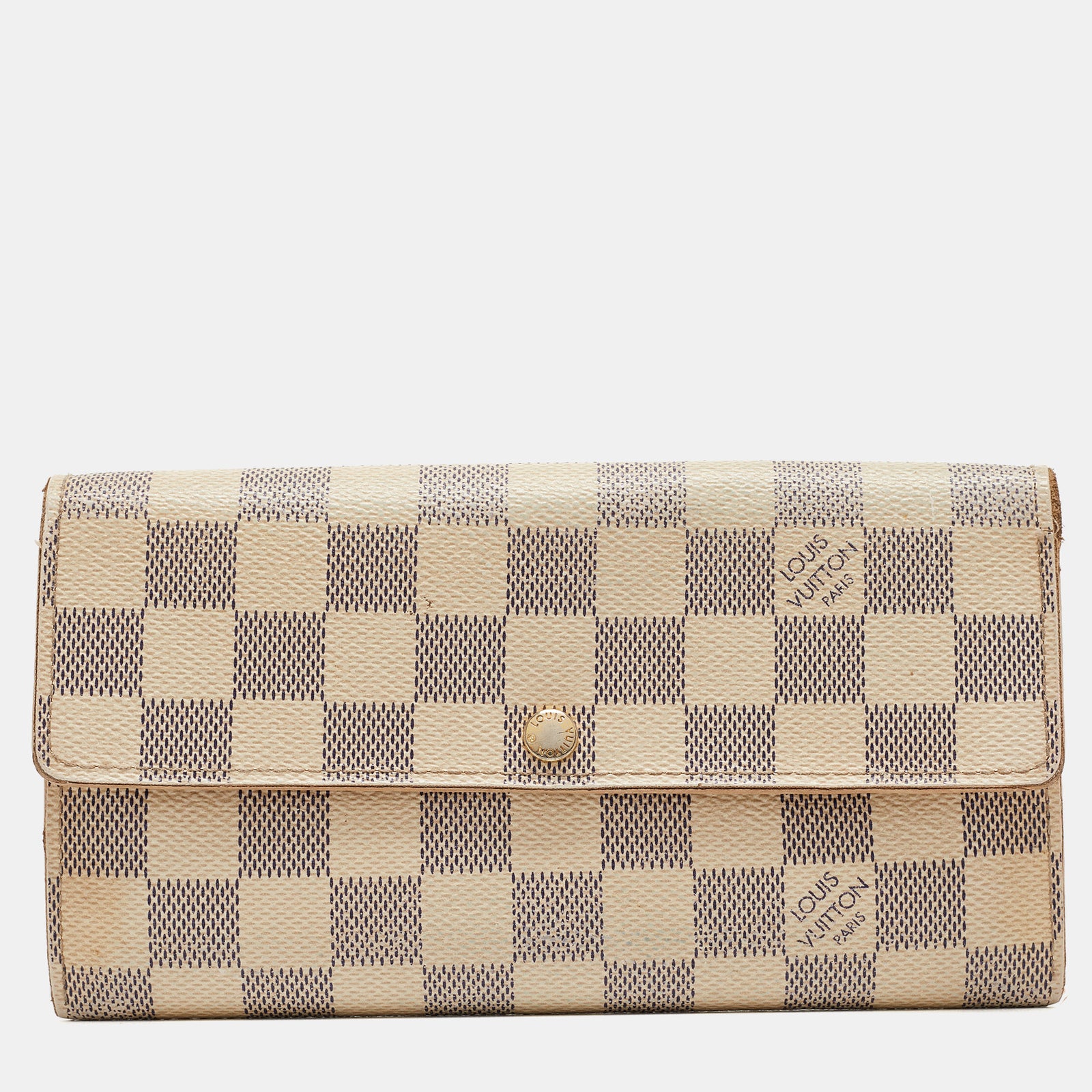 Louis Vuitton Portefeuille Sarah en toile Damier Azur