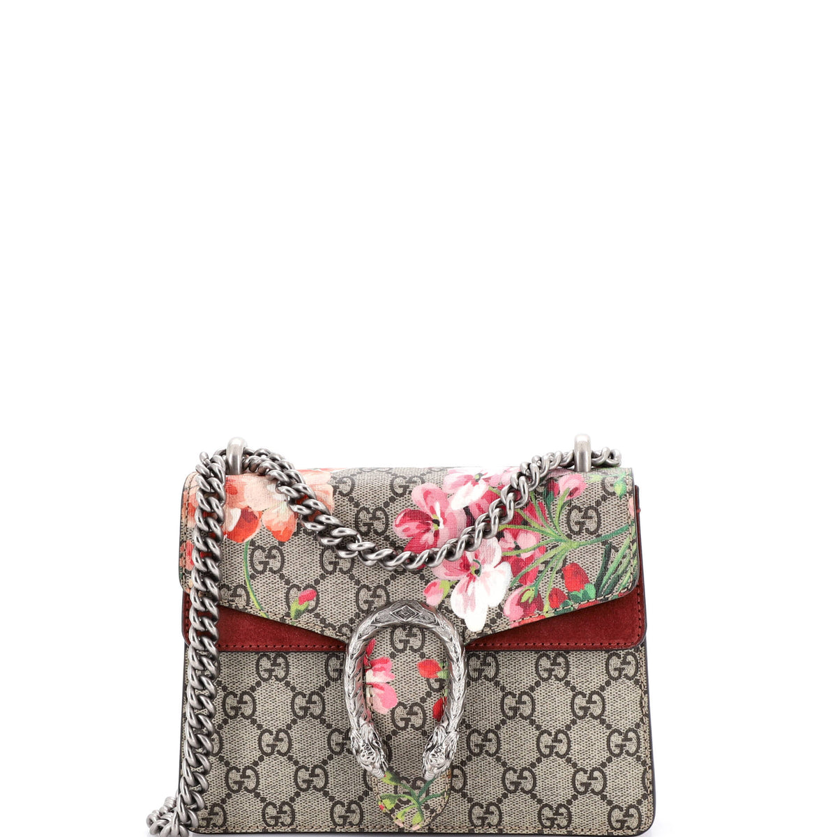 Gucci GUCCI Dionysus Bag Blooms Print GG Coated Canvas Mini