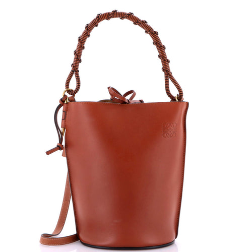 LOEWE Gate Top Handle Bucket Bag Leather Medium