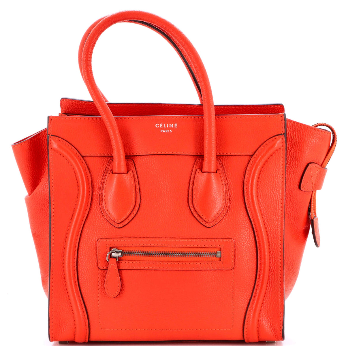 Celine CELINE Luggage Bag Grainy Leather Micro