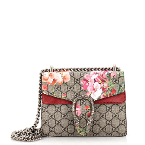 GUCCI Dionysus Bag Blooms Print GG Coated Canvas Mini