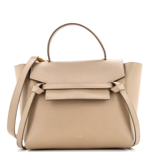 CELINE Belt Bag Textured Leather Micro