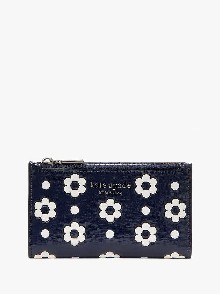 Kate Spade Au Morgan Daisy Dot Small Slim Bifold Wallet