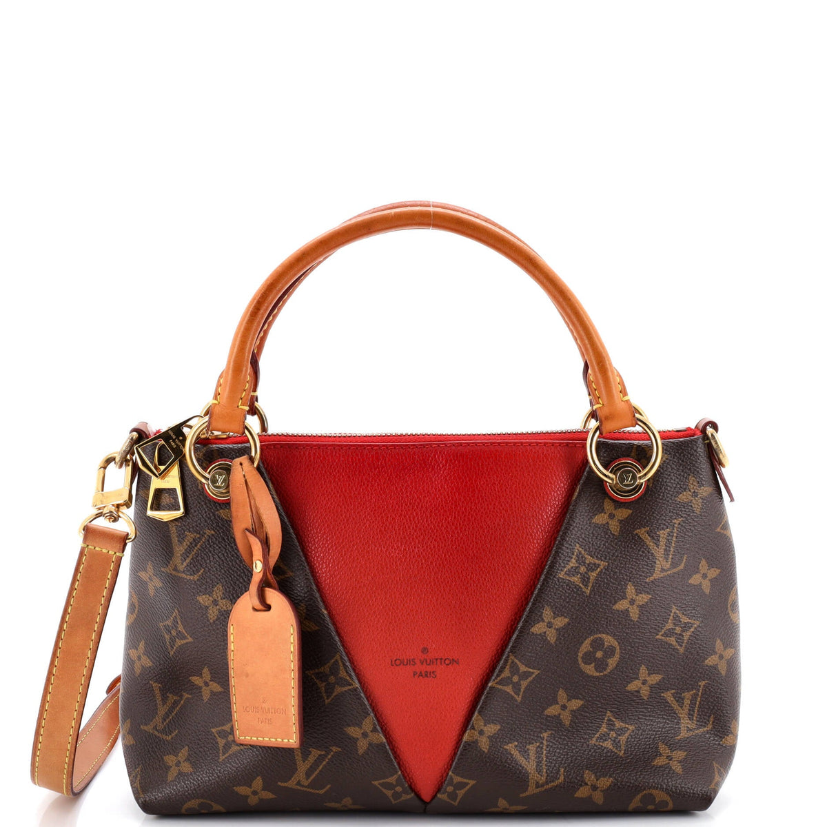 Louis Vuitton V Tote Monogram Canvas and Leather BB