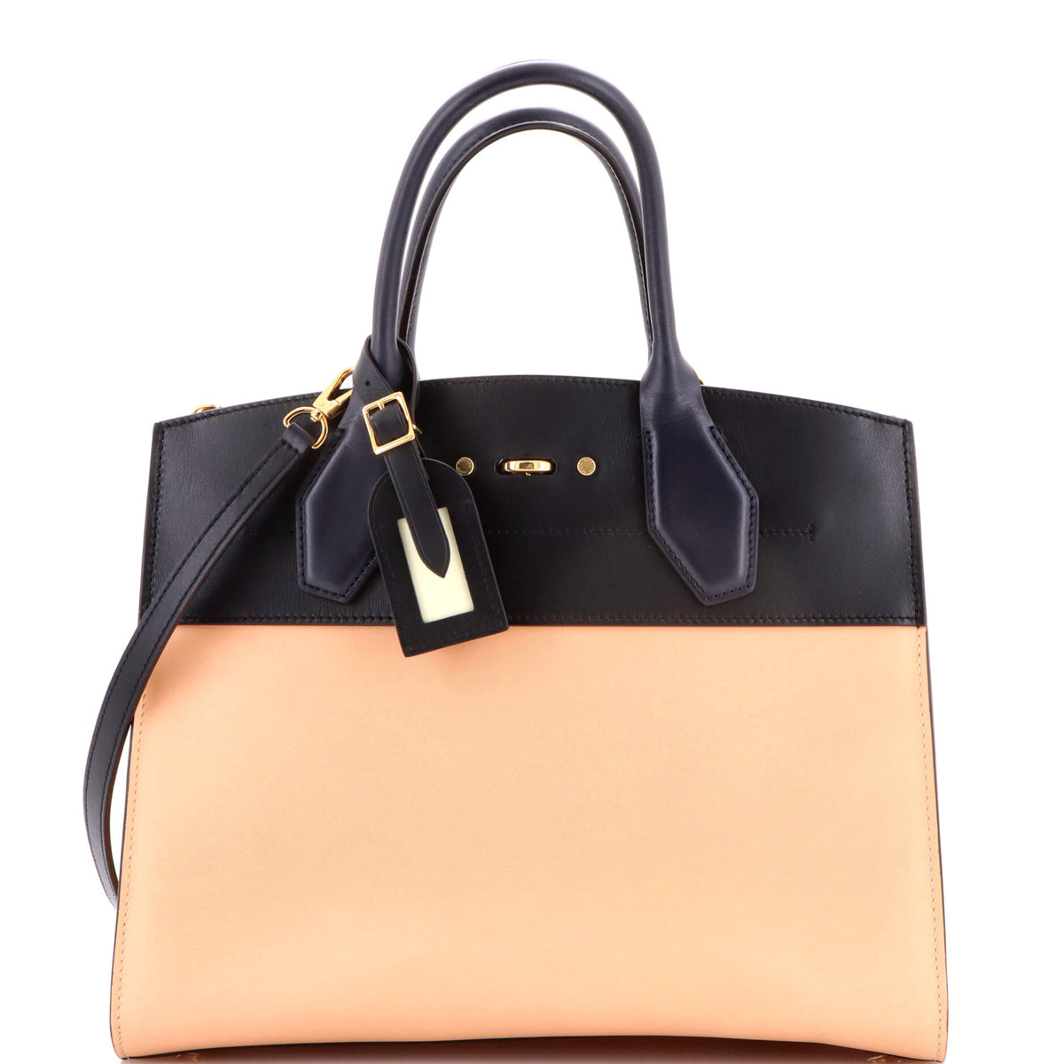Louis Vuitton City Steamer Handbag Leather MM