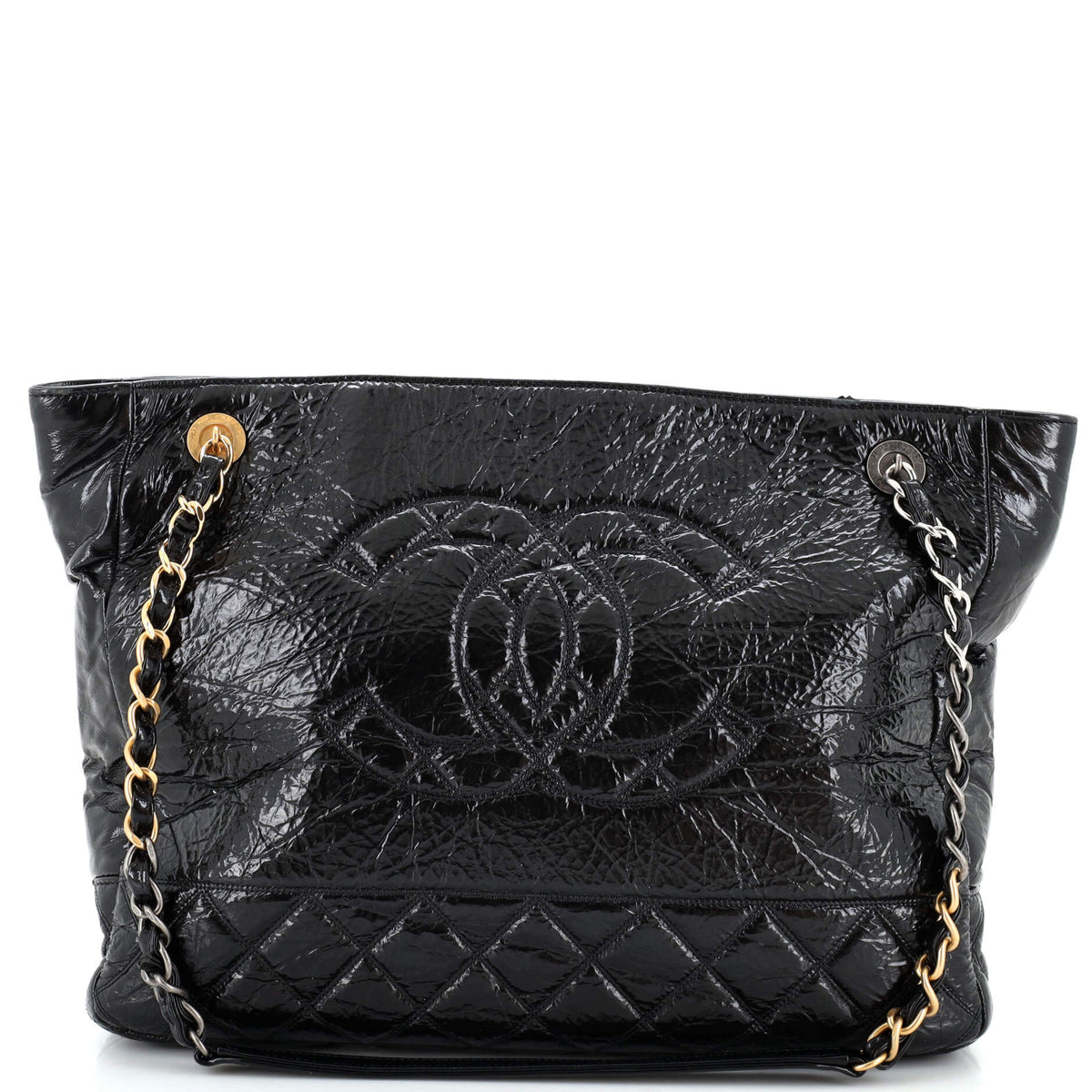 Chanel CHANEL Paris-31 Rue Cambon Timeless CC Shopping Tote Quilted Shiny Aged Calfskin Medium