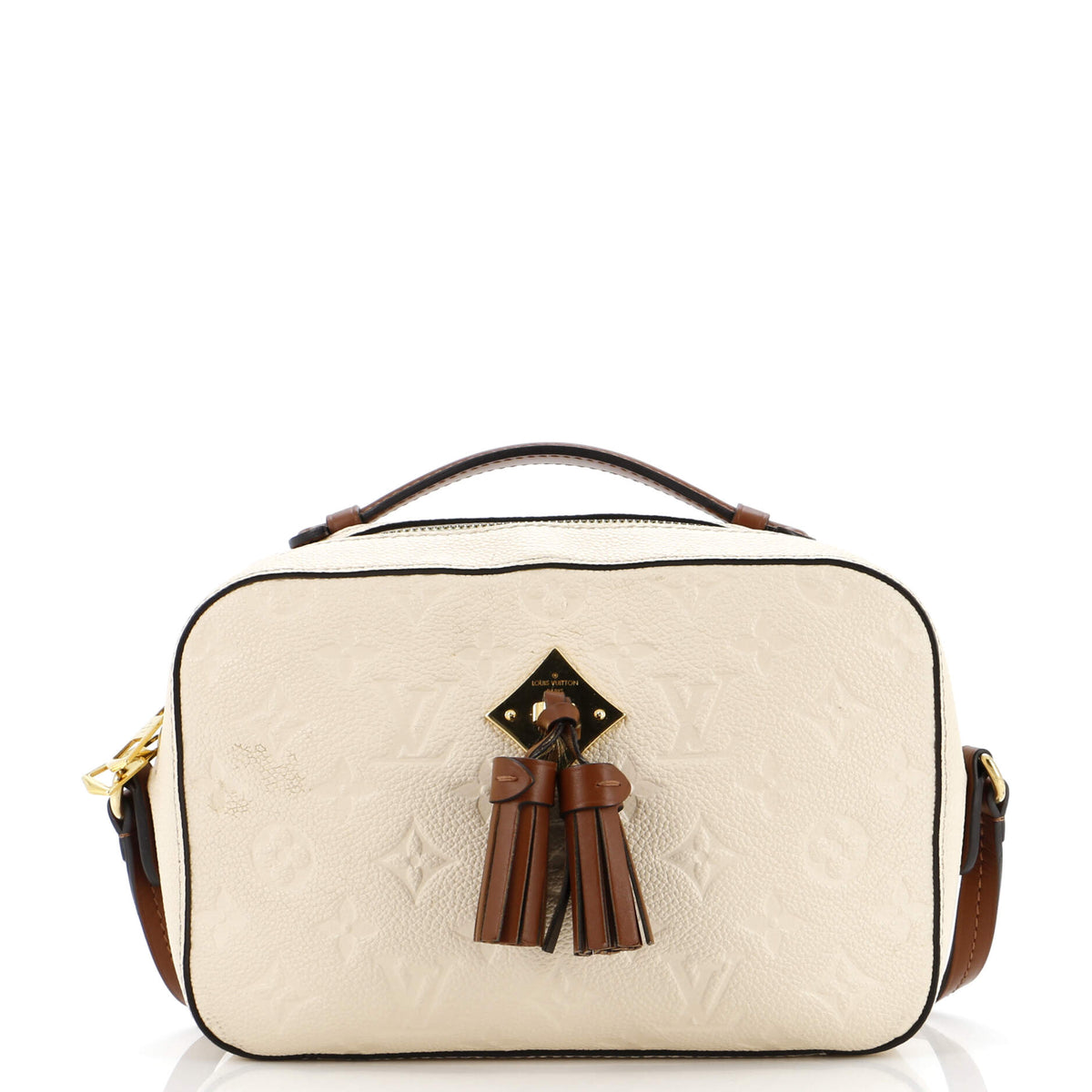 Louis Vuitton Saintonge Handbag Monogram Empreinte Leather