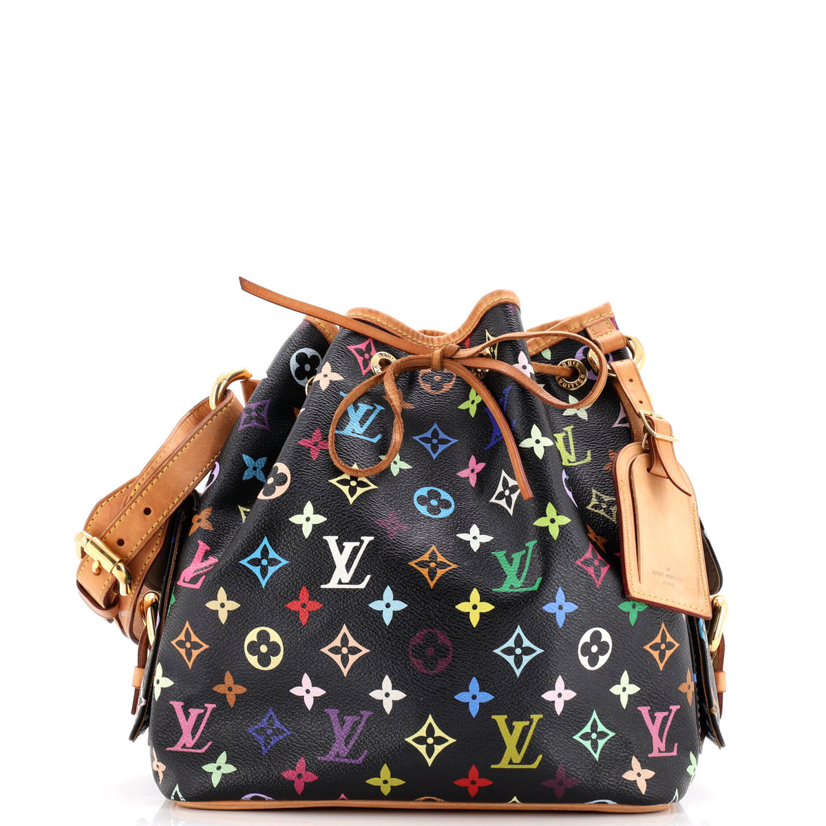 Louis Vuitton Petit Noe Handbag Monogram Multicolor