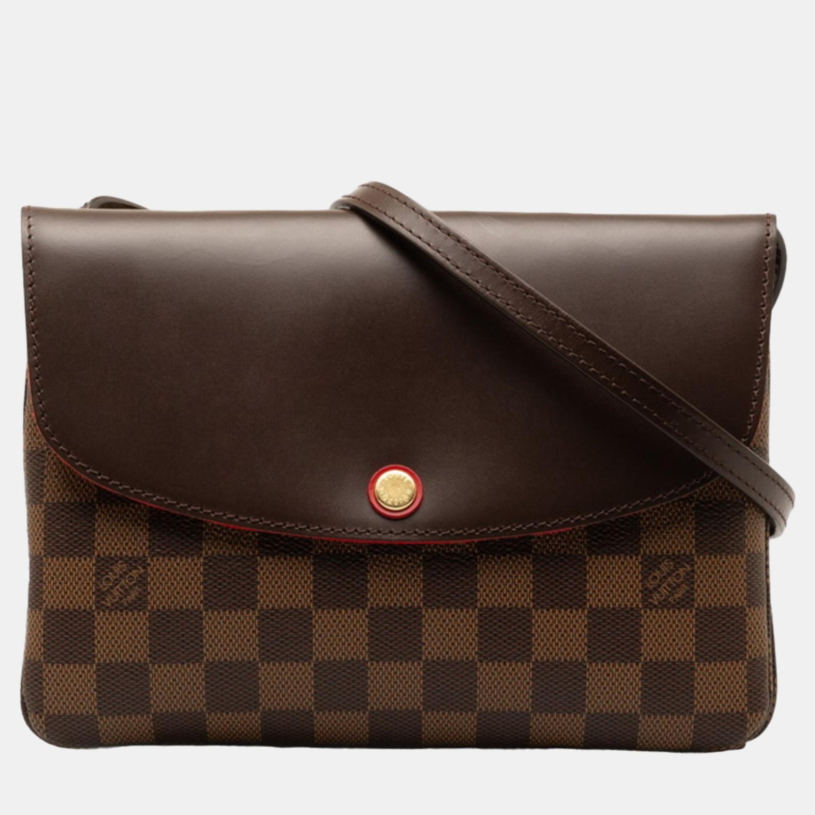 Louis Vuitton Sac à bandoulière Damier Twice marron