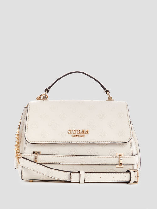 Zarela Debossed Top Handle Bag