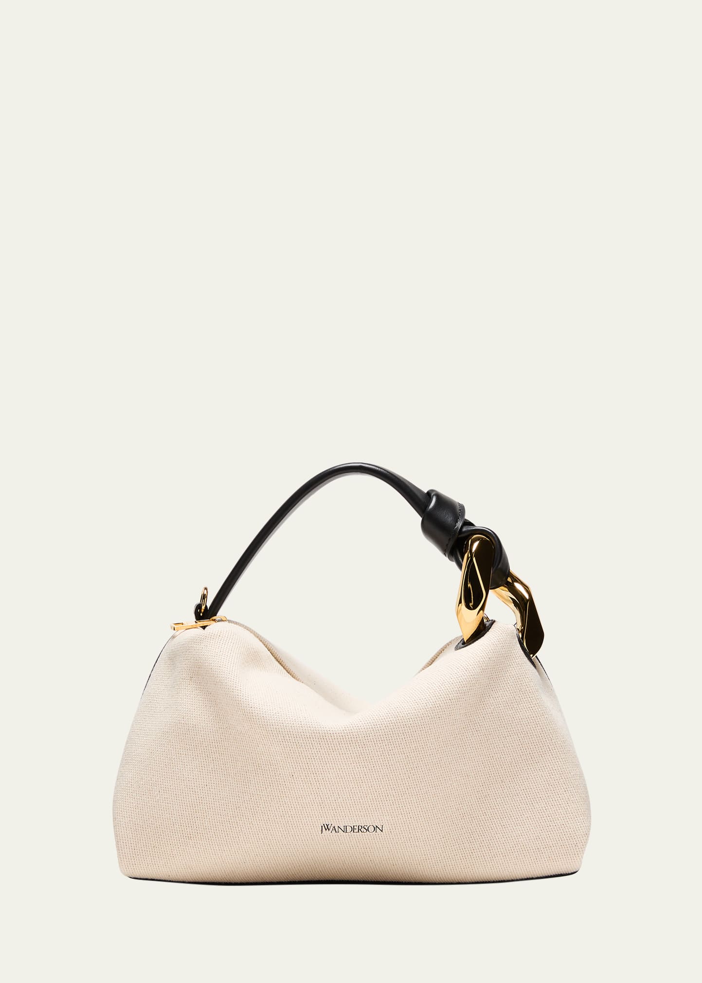 Jw Anderson Chain Twill Canvas & Leather Crossbody Bag