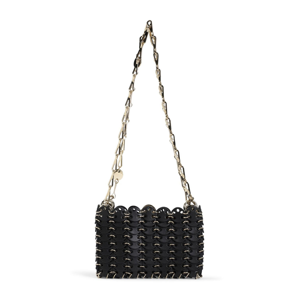 Rabanne Women's 1969 Nano Sac A Man Cuir Bag in Black | Size UNICA | 24ASS0127CLF208