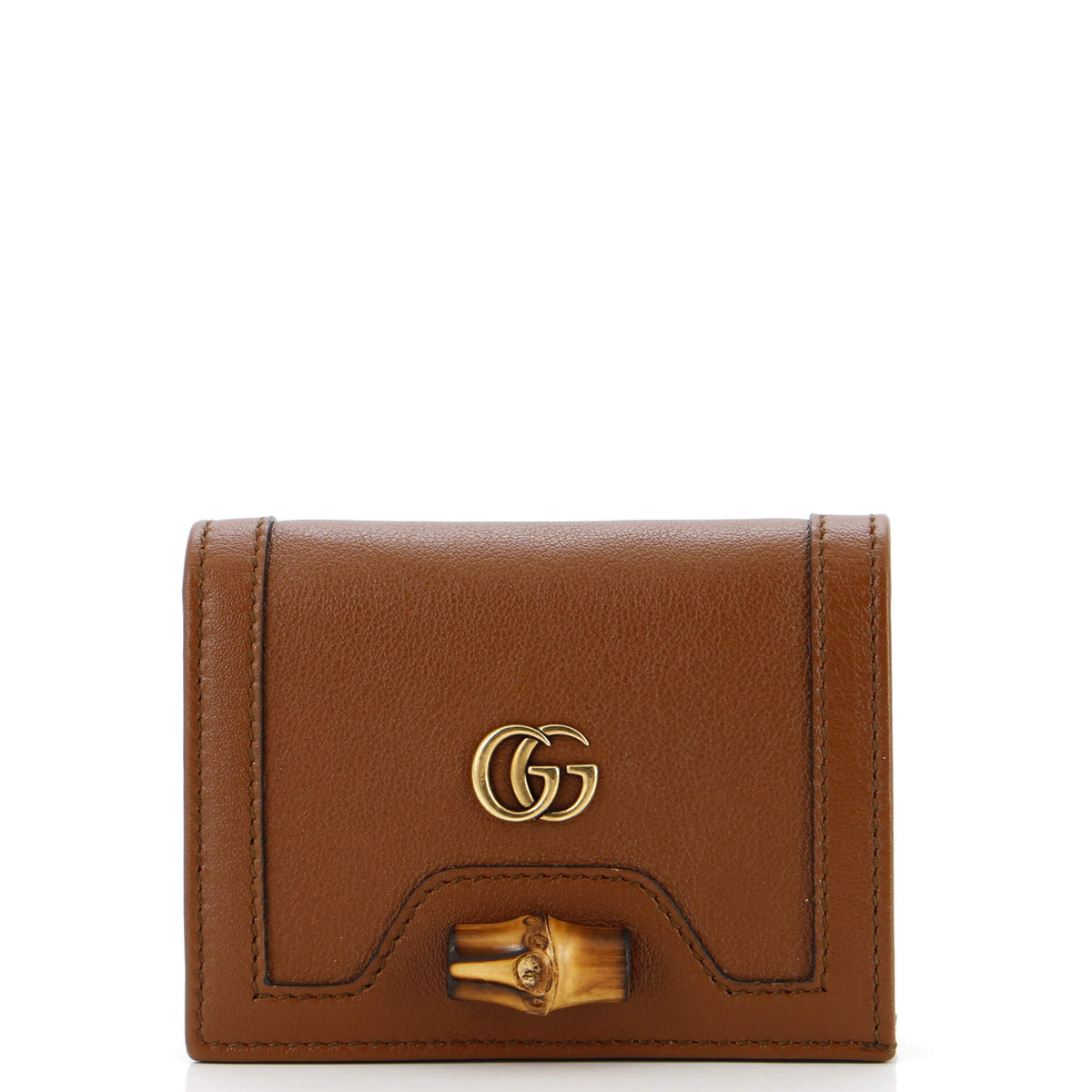 Gucci GUCCI Diana Trifold Wallet Leather Compact