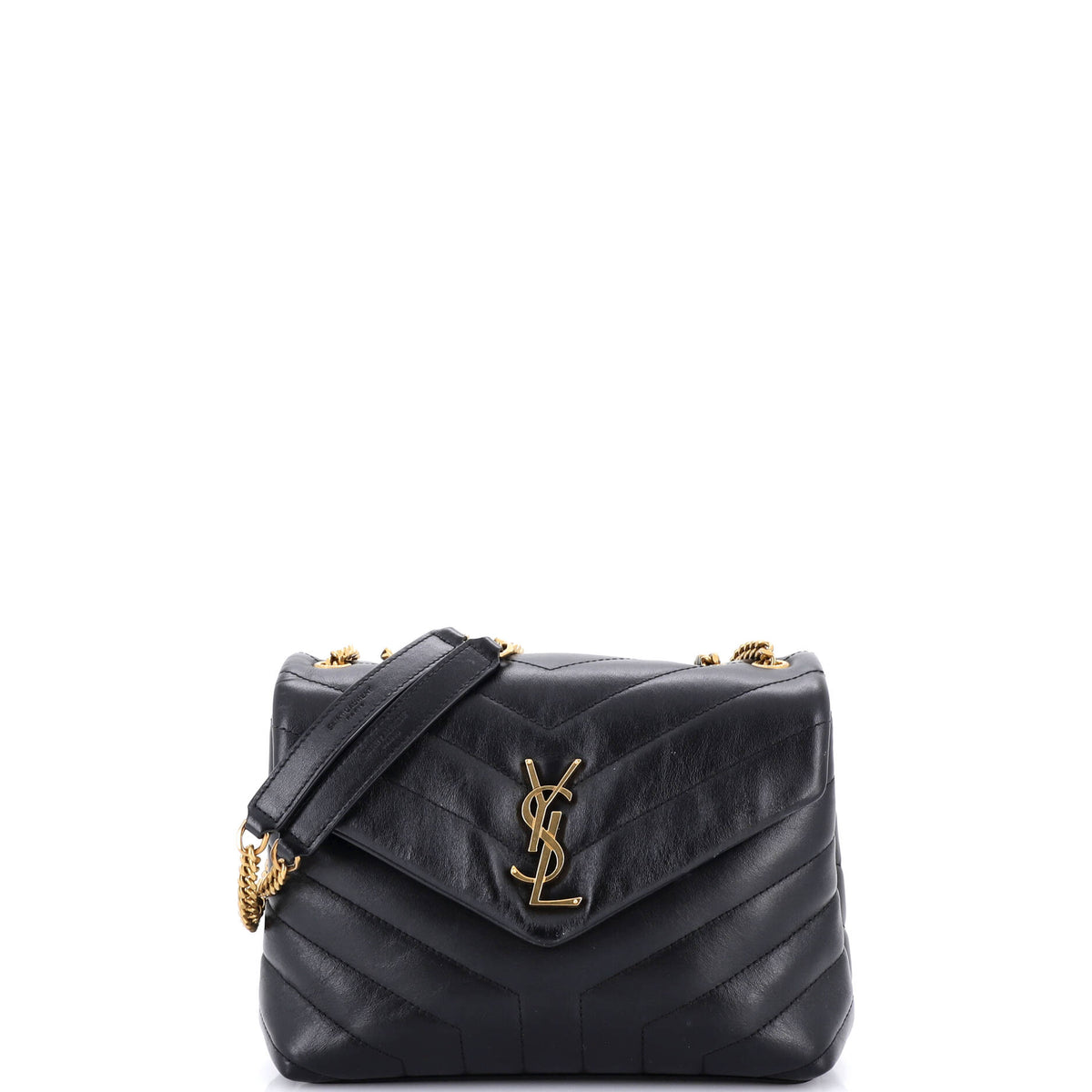 Saint Laurent Loulou Shoulder Bag Matelasse Chevron Leather Small