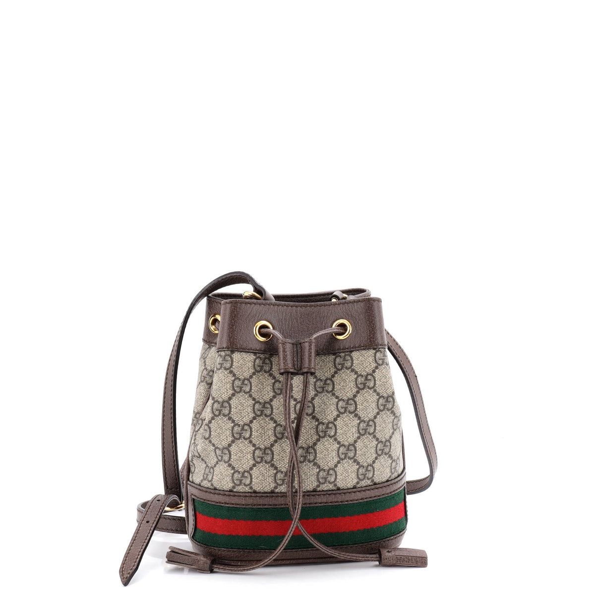 Gucci GUCCI Ophidia Bucket Bag GG Coated Canvas Mini