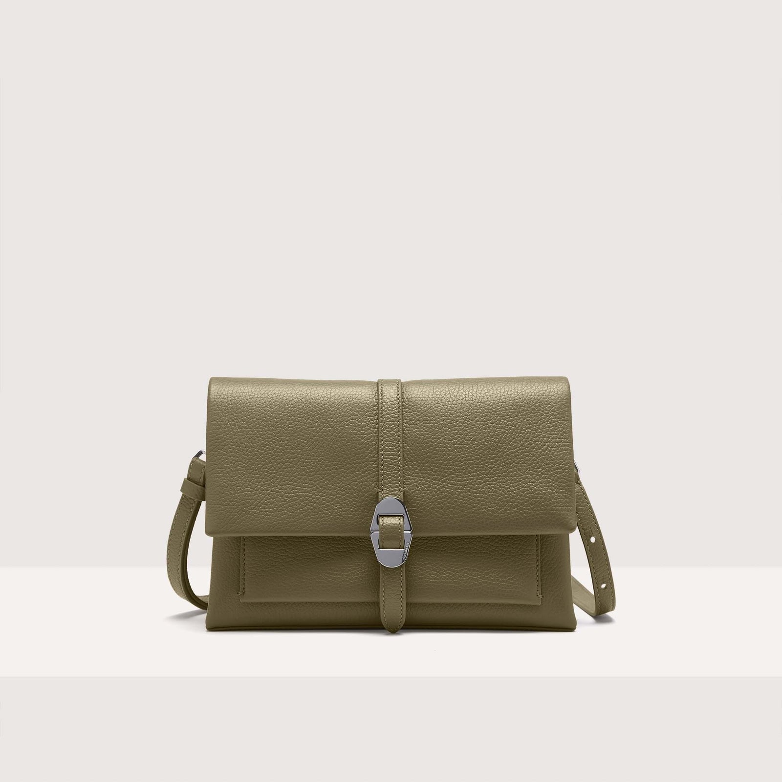 Coccinelle Grained Leather Shoulder Bag Dorian Small