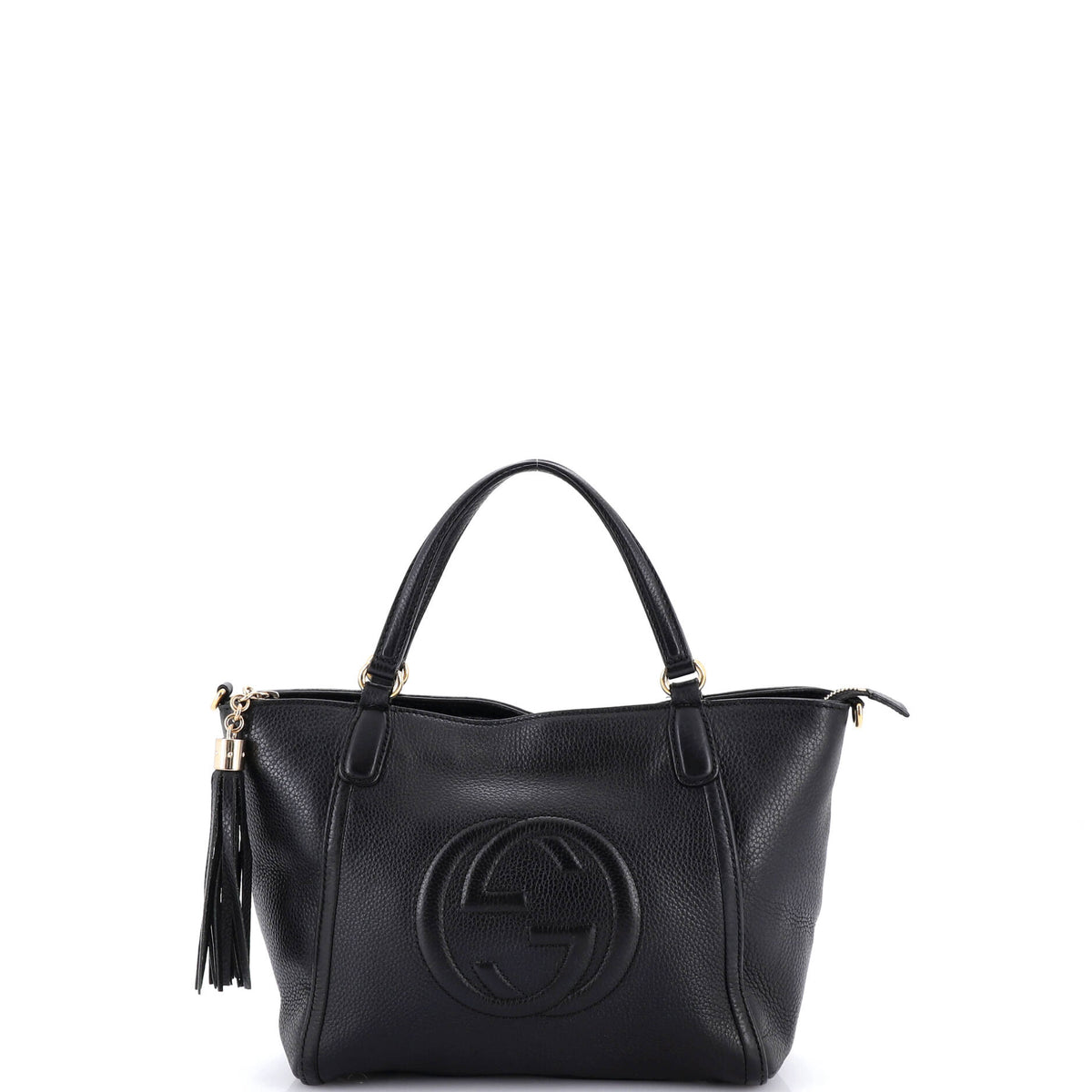 Gucci GUCCI Soho Convertible Top Handle Bag Leather Small