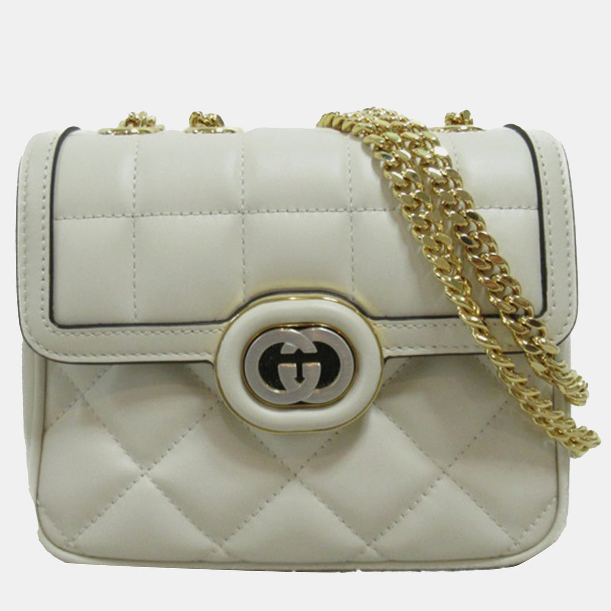 Gucci Mini Leather Deco Chain Shoulder Bag