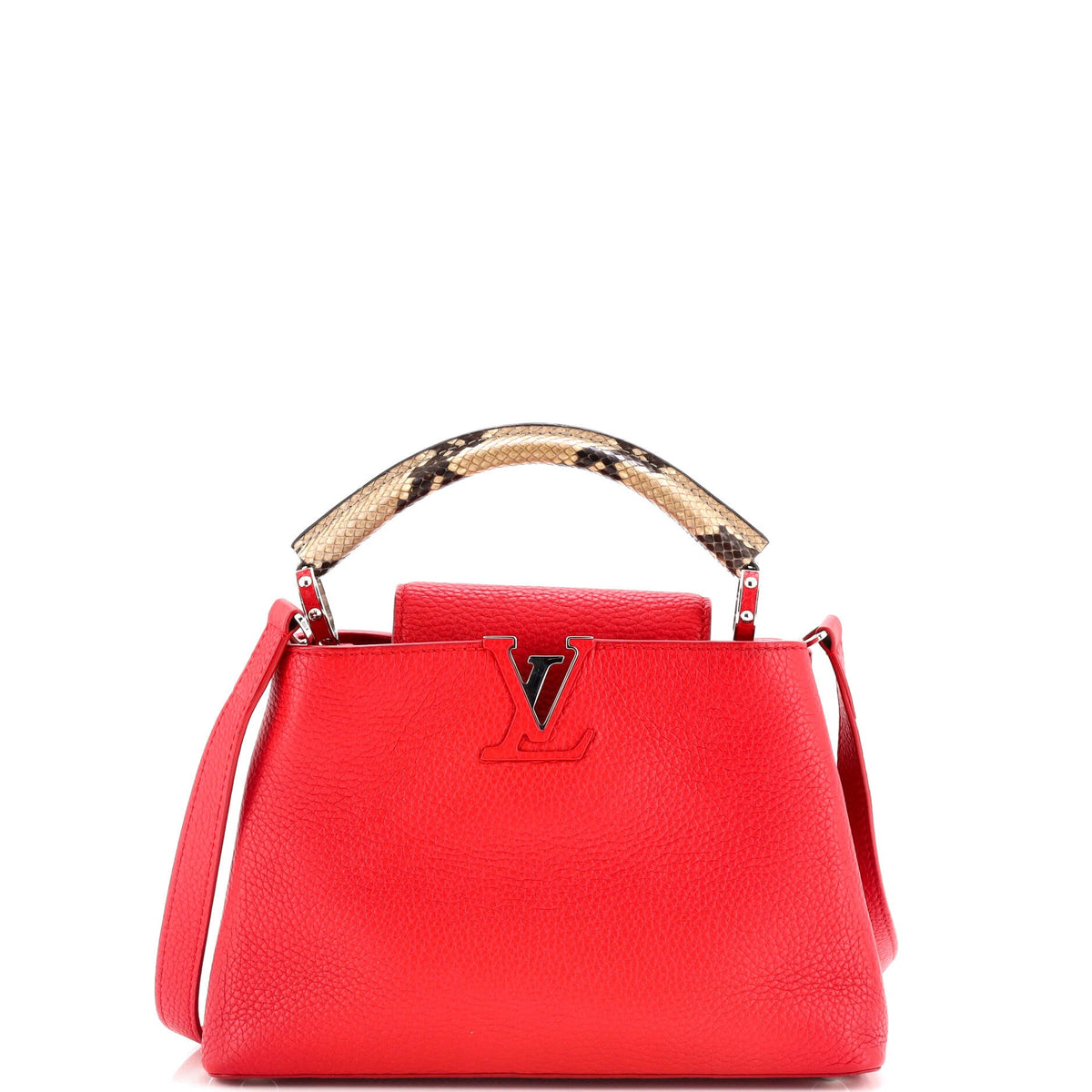 Louis Vuitton Capucines Bag Leather with Snakeskin BB