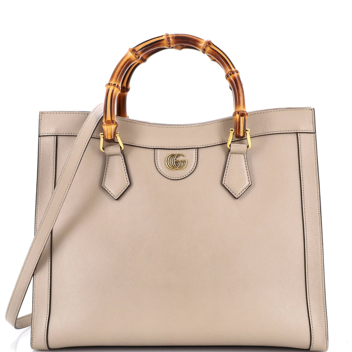 Gucci GUCCI Diana NM Bamboo Handle Tote Leather Medium