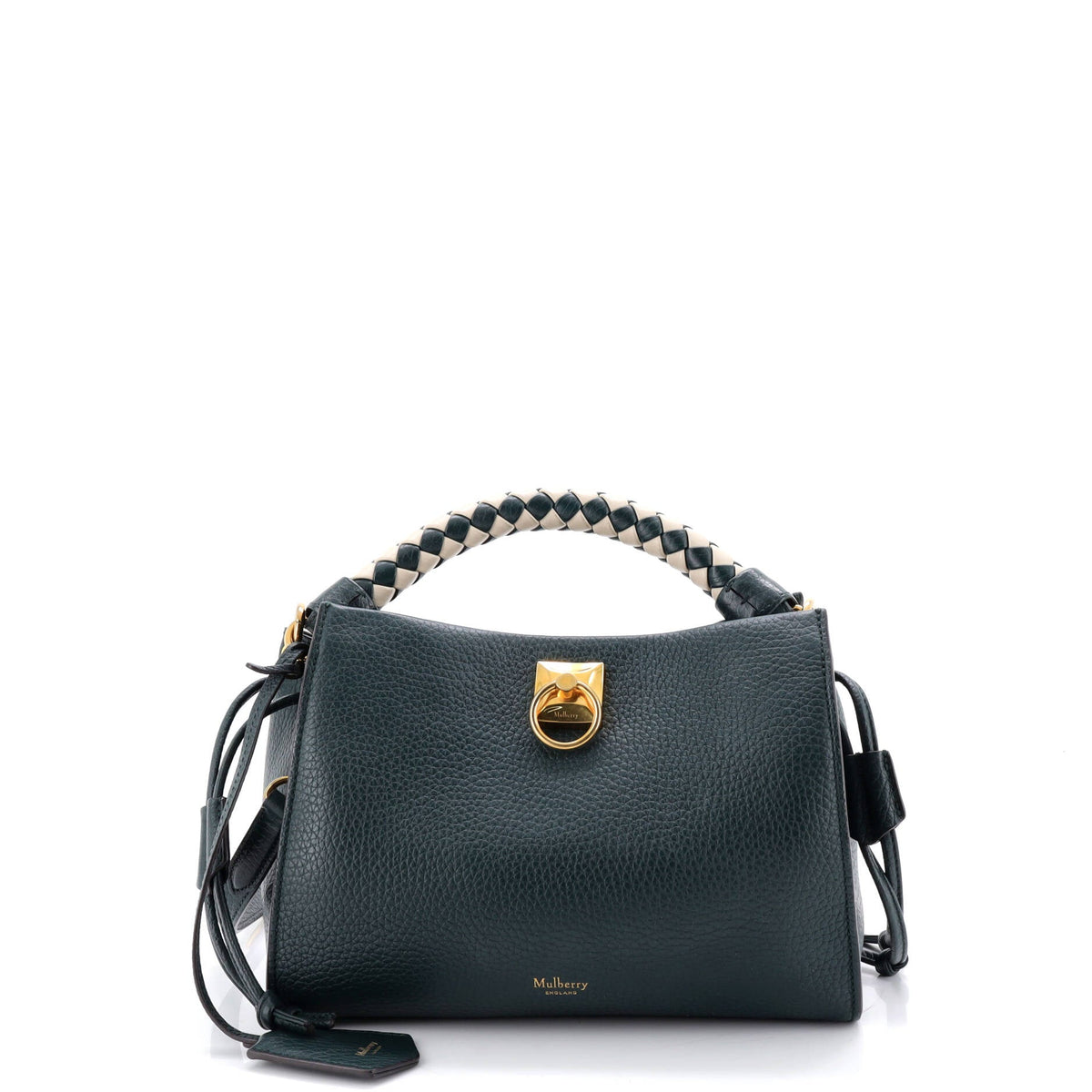Mulberry Iris Shoulder Bag Leather with Braided Detail Small