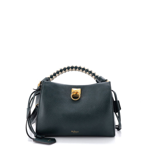 Iris Shoulder Bag Leather with Braided Detail Small