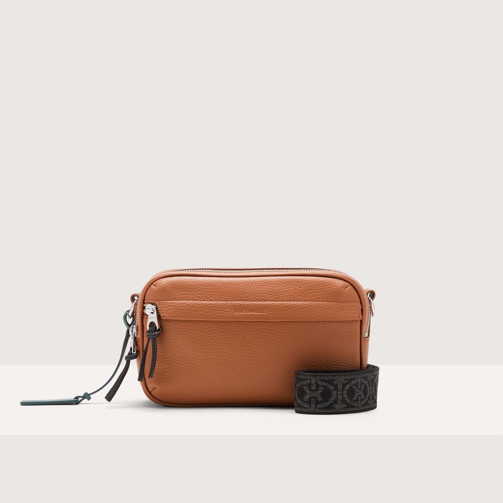 Coccinelle Grained Leather Crossbody Bag Smart to go