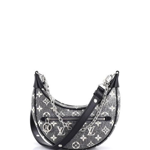 Loop Handbag Monogram Jacquard Denim