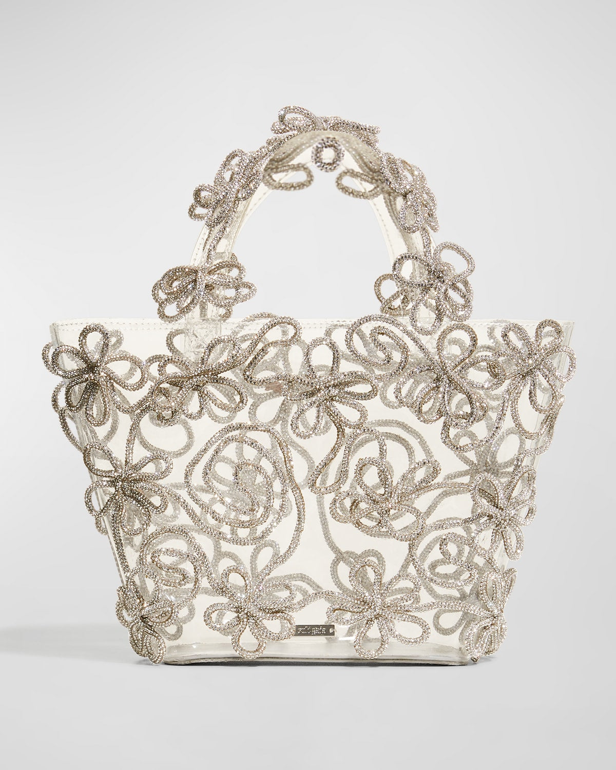 Cult Gaia Bloom Embellished Clear Tote Bag