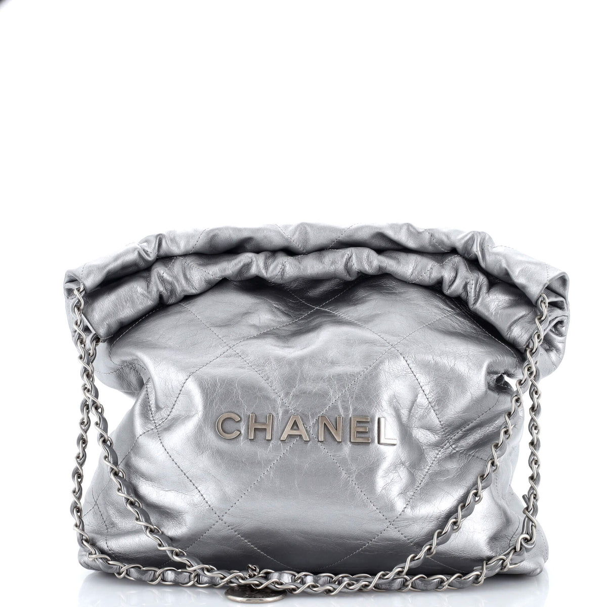 Chanel CHANEL 22 Chain Hobo Quilted Calfskin Small