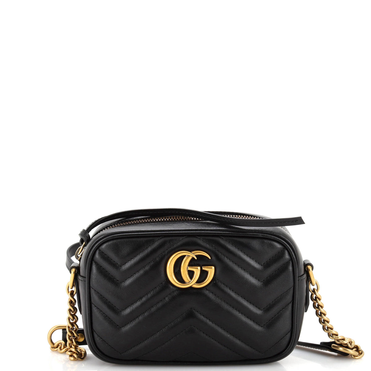 Gucci GUCCI GG Marmont Shoulder Bag Matelasse Leather Mini