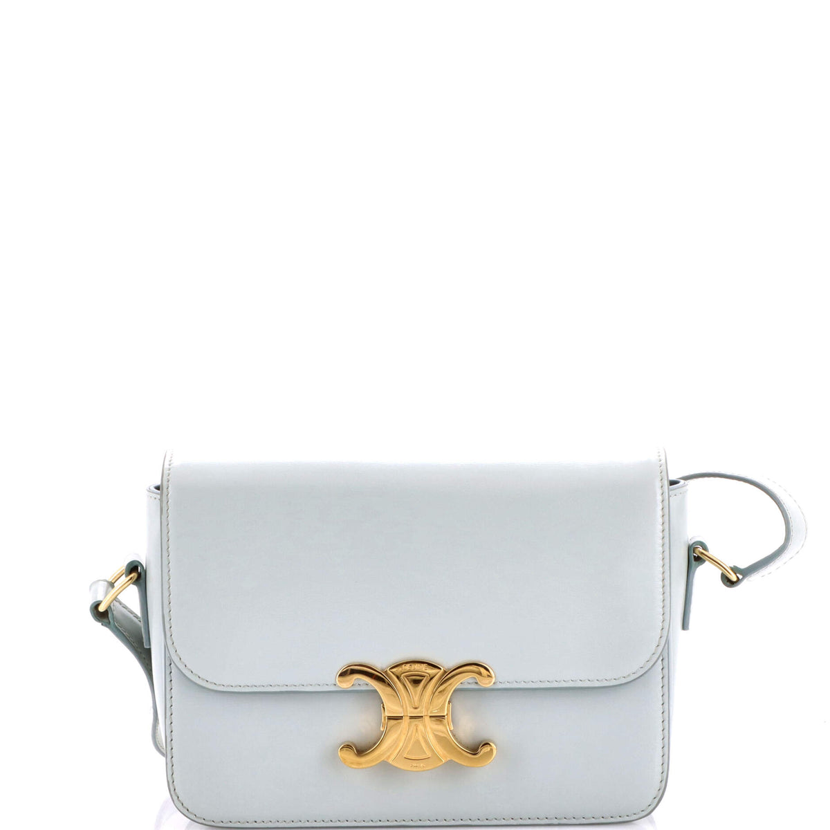 Celine CELINE Triomphe Shoulder Bag Smooth Calfskin Teen