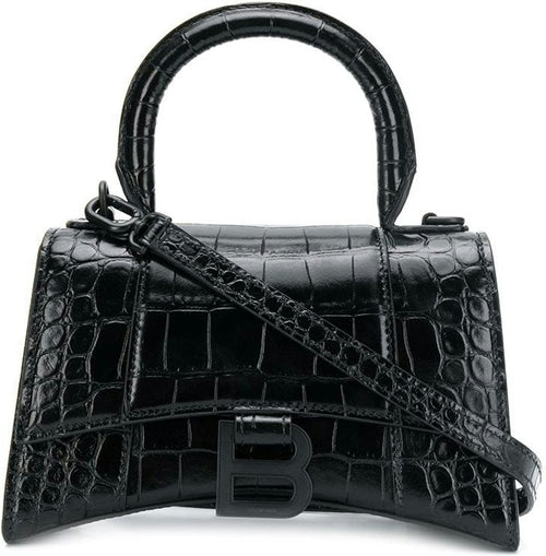 Women's Hourglass Handbag in Black | Size XS | 5928331LR671000