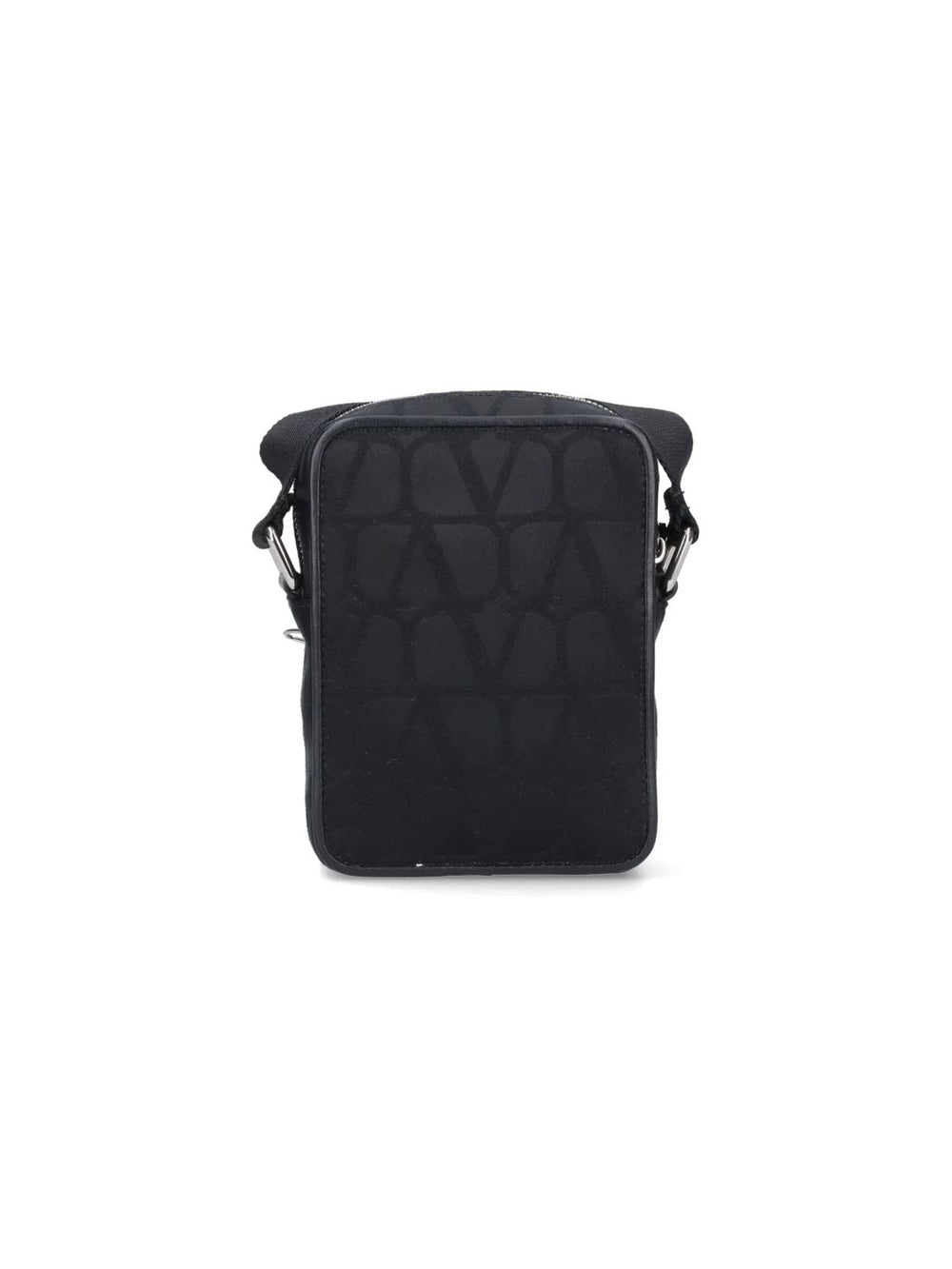 Men's Small Black Iconographe Crossbody Bag in Nero | 5Y2B0C30CSH