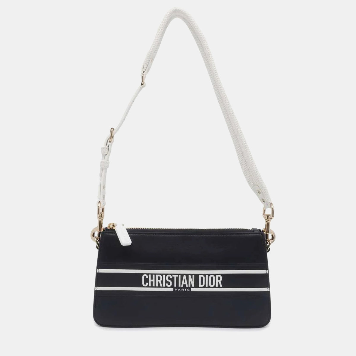 Dior Blue/White Calfskin Vibe Pochette