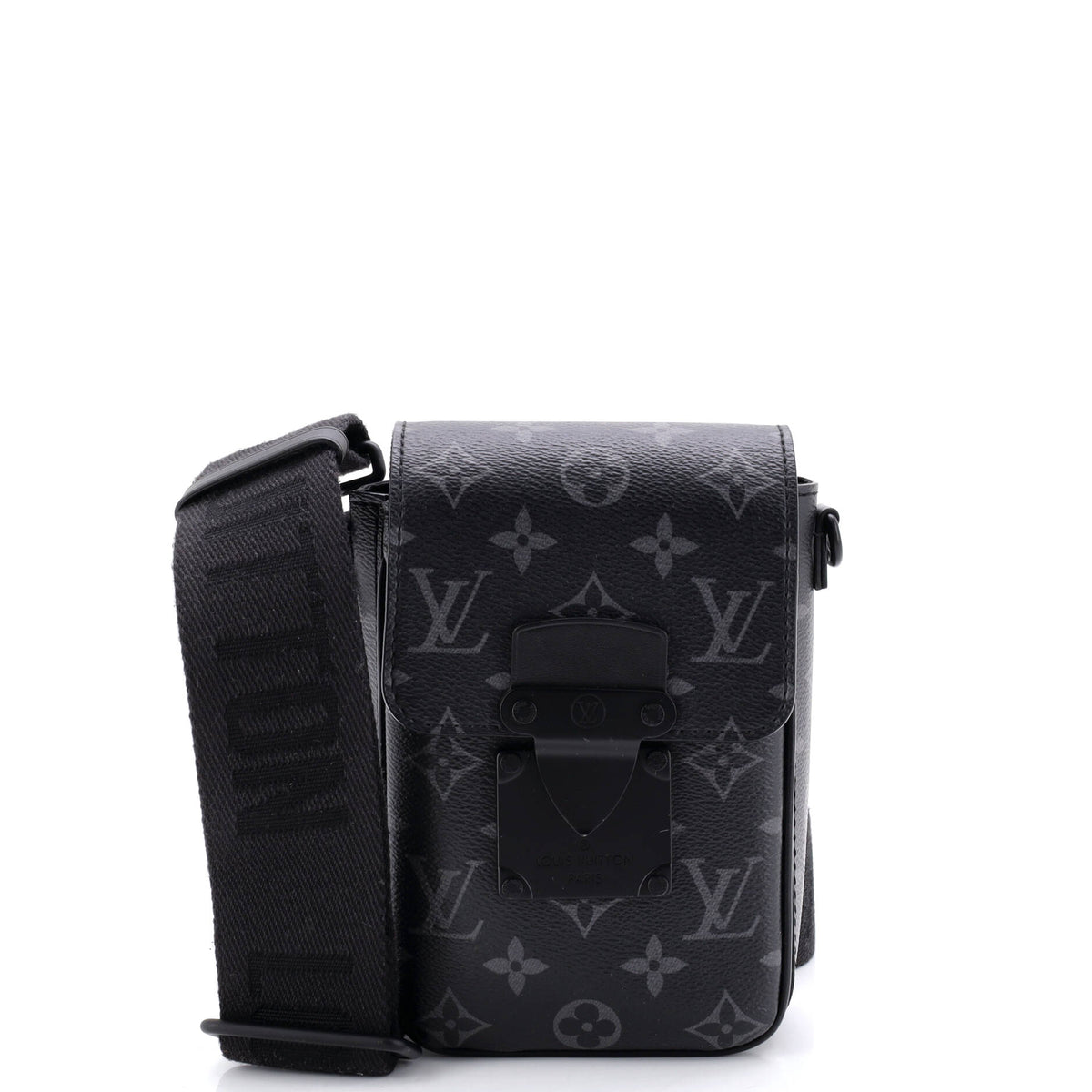Louis Vuitton S Lock Vertical Wearable Wallet Monogram Eclipse Canvas