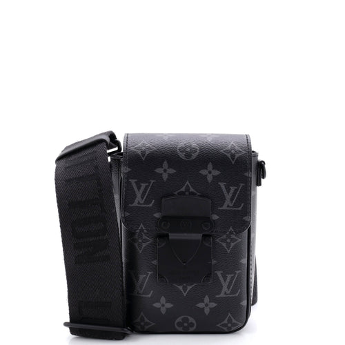 S Lock Vertical Wearable Wallet Monogram Eclipse Canvas