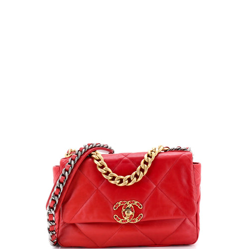 CHANEL 19 Flap Bag Quilted Leather Medium