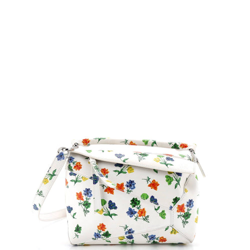 LOEWE Puzzle Edge Bag Printed Leather Small