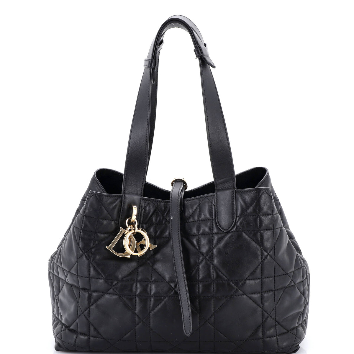 Christian Dior Toujours Tote Bag Macrocannage Quilt Calfskin Medium