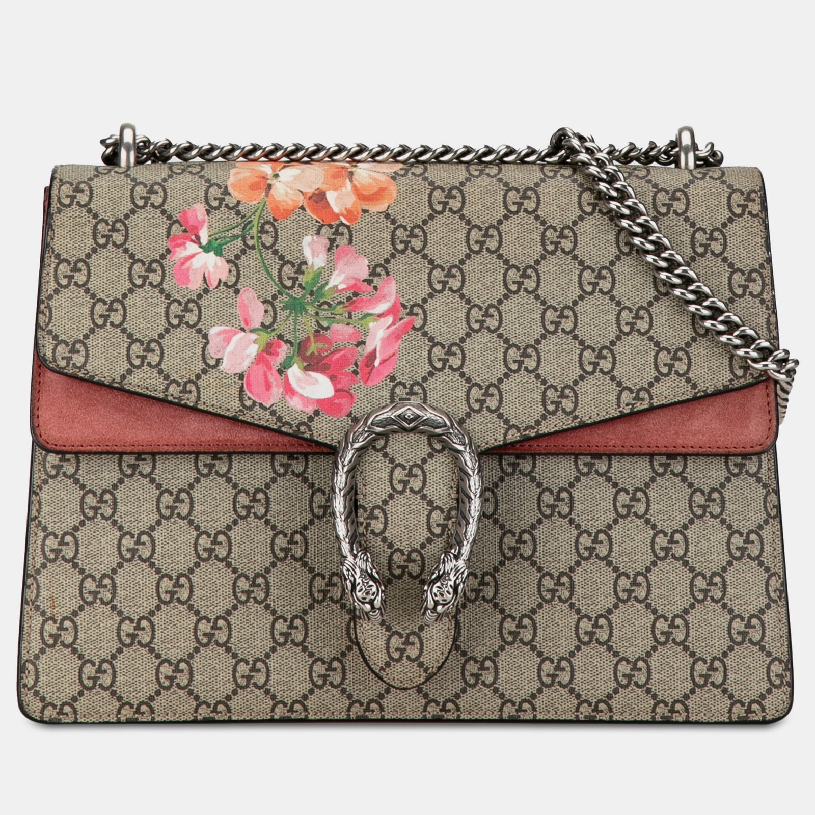 Gucci Medium GG Supreme Blooms Dionysus Shoulder Bag