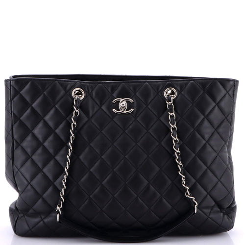 CHANEL Classic CC Shopping Tote Quilted Calfskin Large