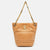 Marple Brown Embossed Check Leather Small Lola Bucket Bag