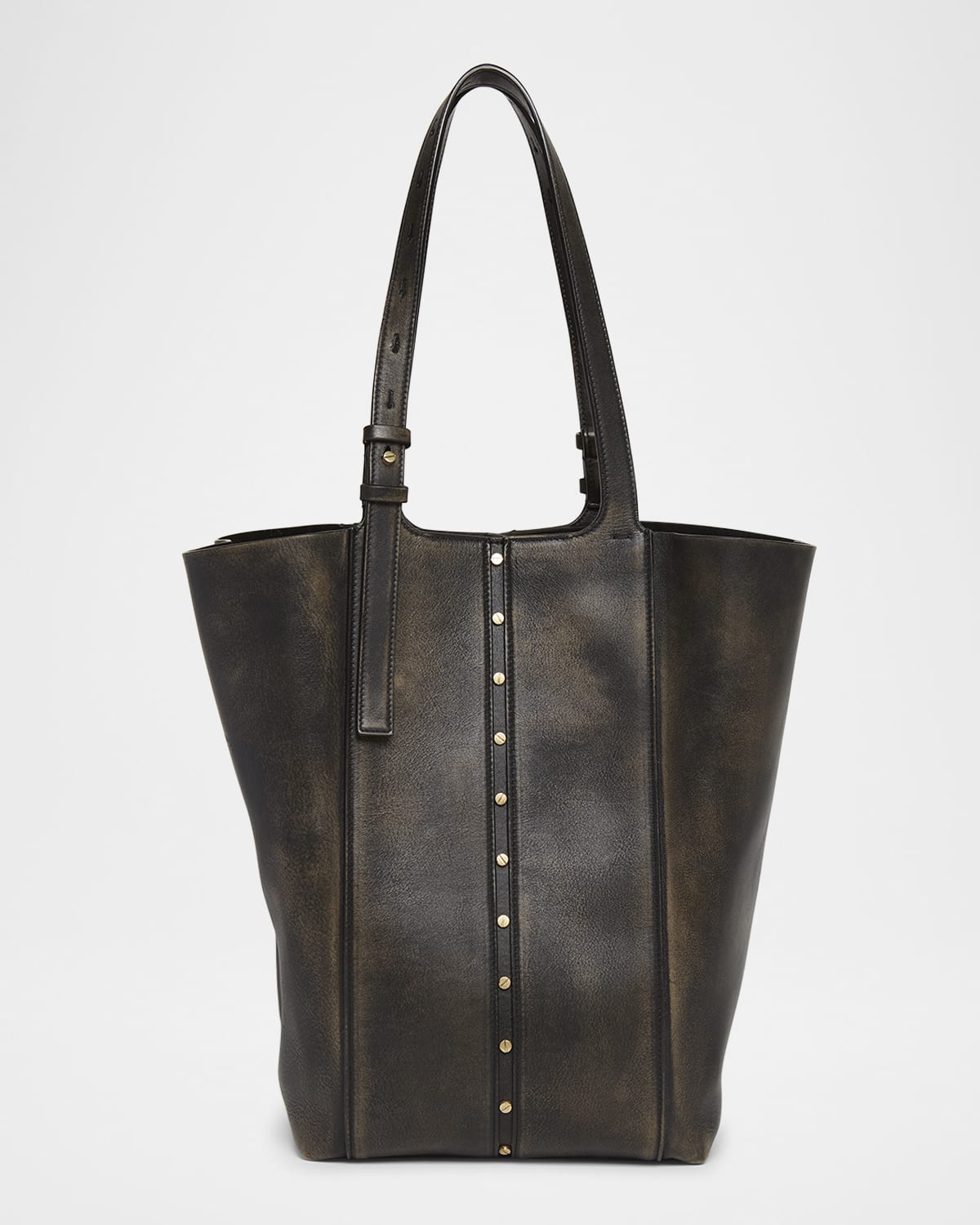 Golden Goose 24/7 North-South Distressed Leather Shoulder Bag