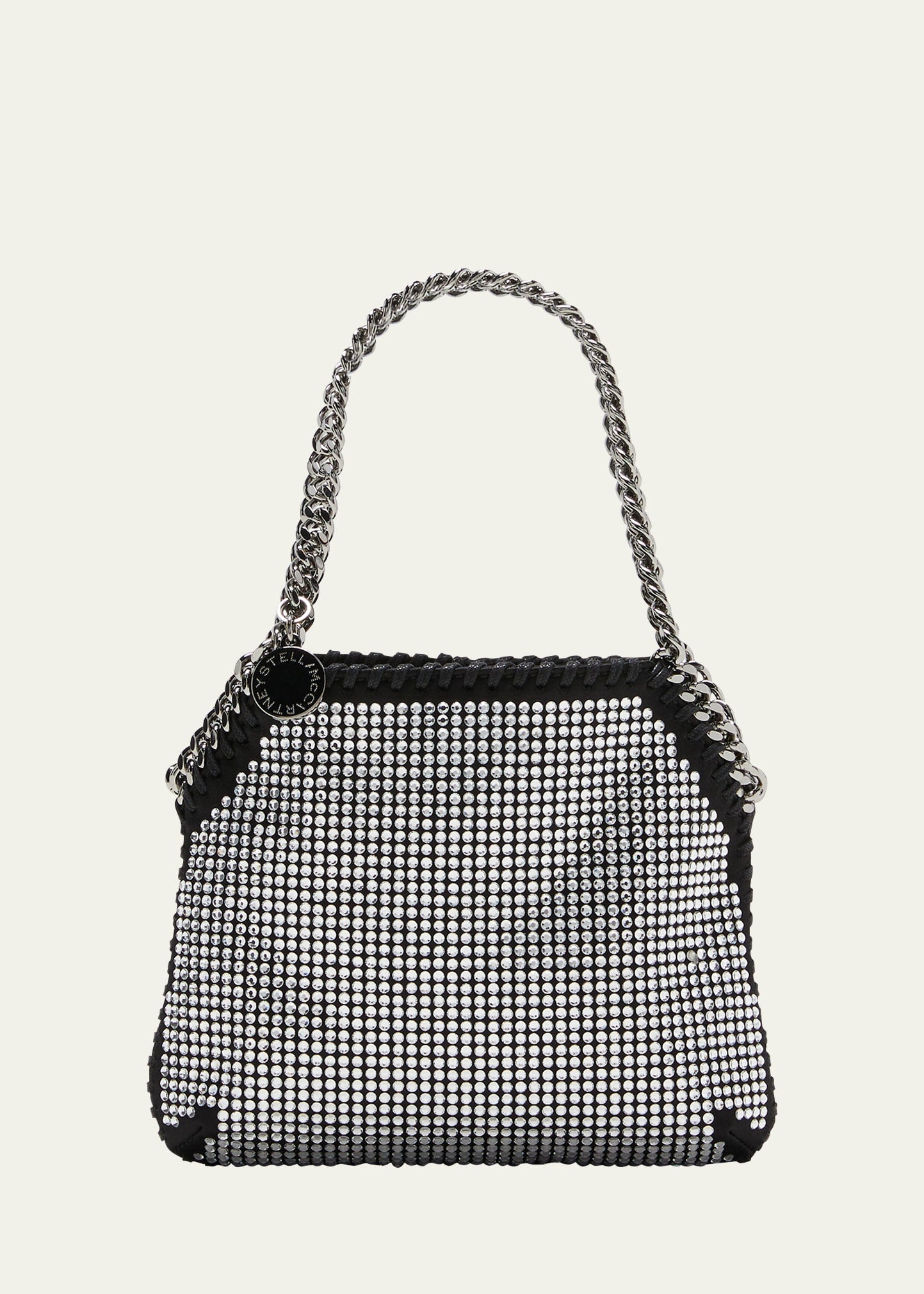 Stella McCartney Mini Allover Crystal Top-Handle Bag