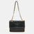 Black Quilted Leather Fleming Shoulder Bag