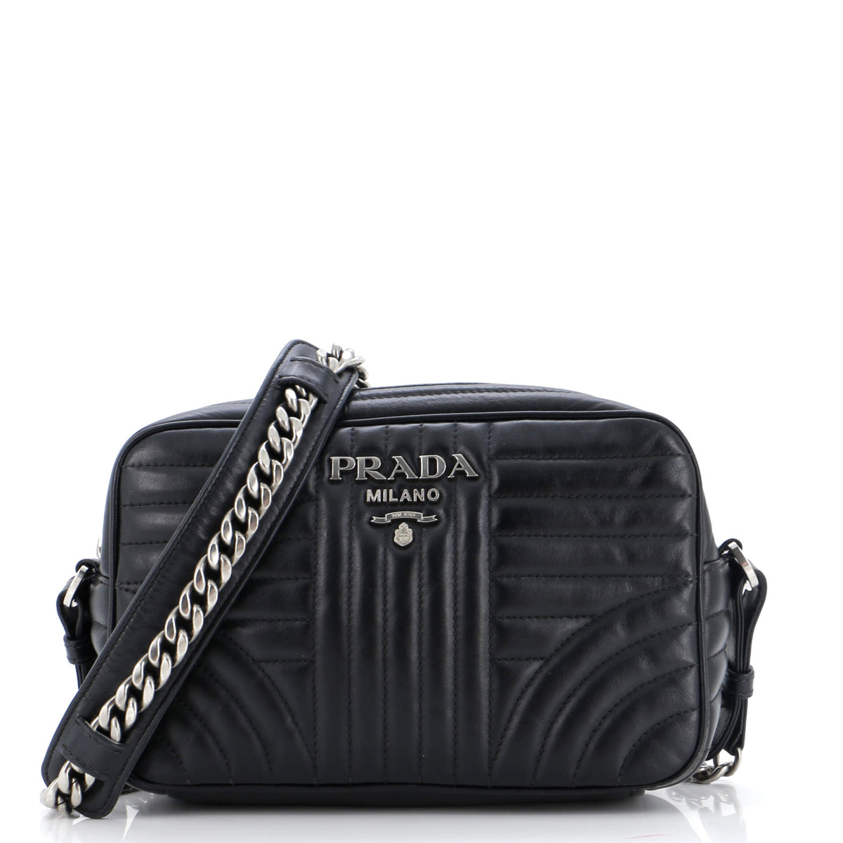 Prada PRADA Camera Bag Diagramme Quilted Leather Small