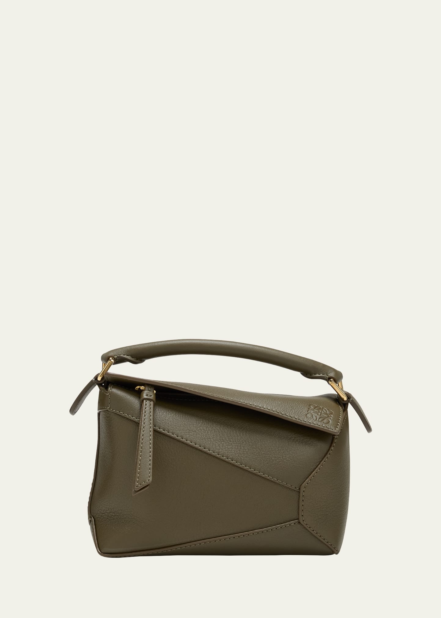 Loewe x Paula's Ibiza Puzzle Edge Mini Top-Handle Bag in Leather