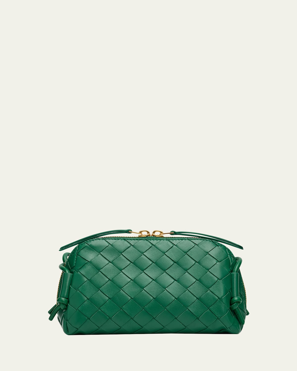 Bottega Veneta Zip Leather Pouch Shoulder Bag